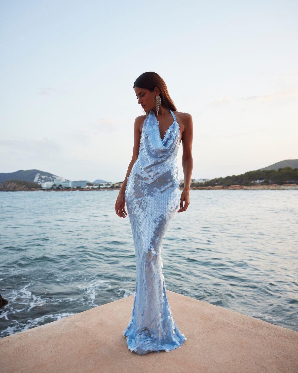 Aquamarine Sequin Dress
