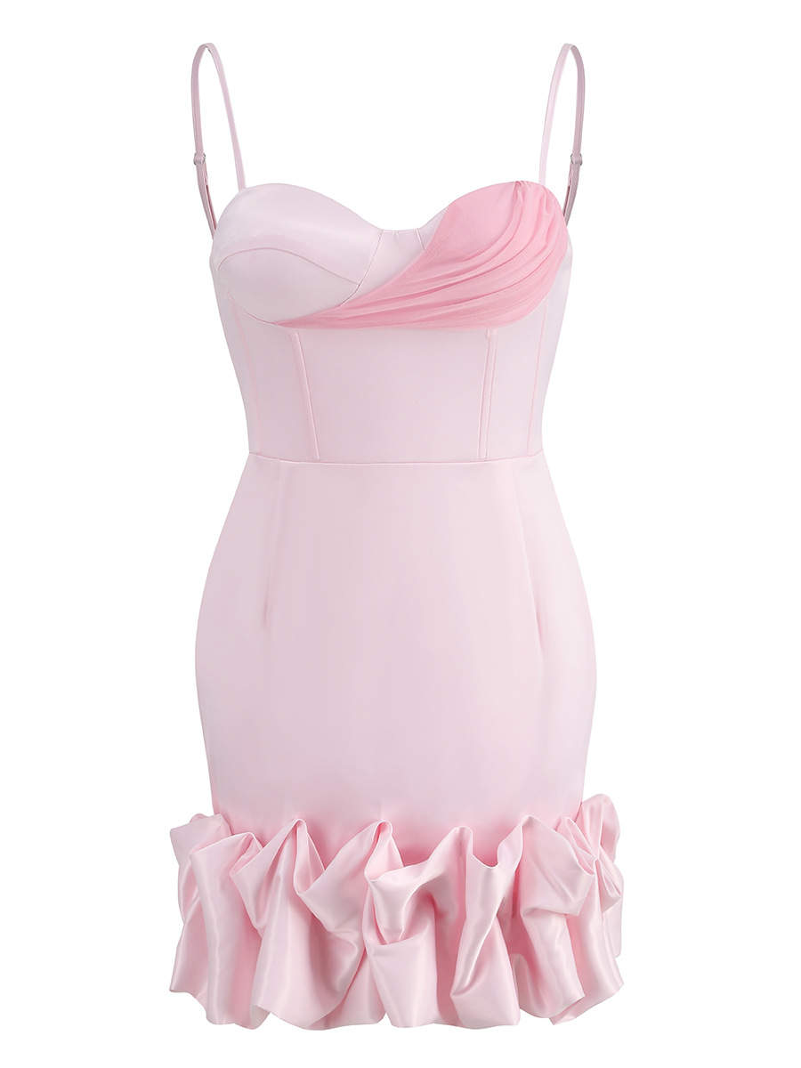 Karolina Rose Ruffle Corset Dress