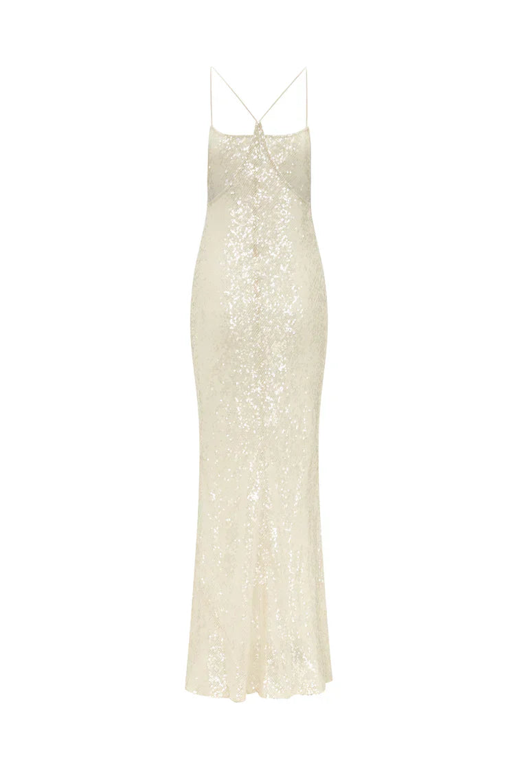 Serena Sequin Slip Maxi