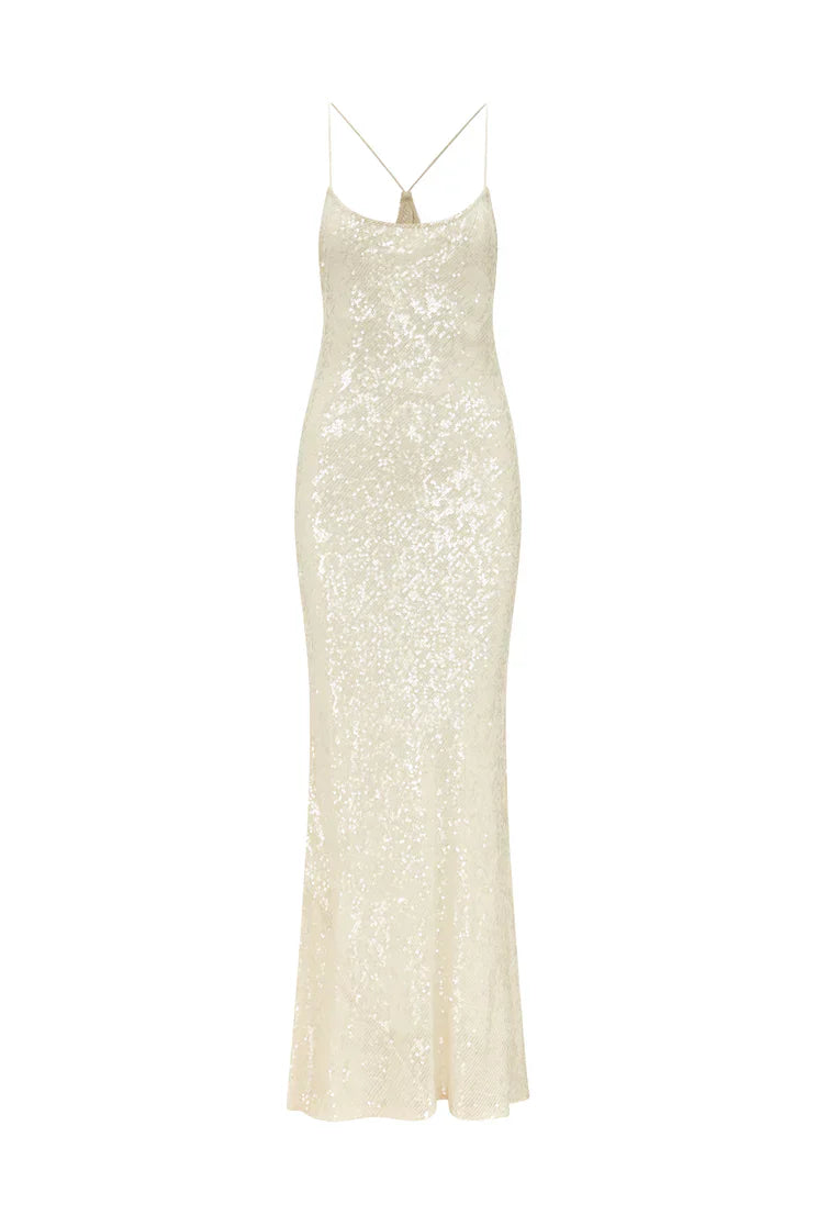 Serena Sequin Slip Maxi