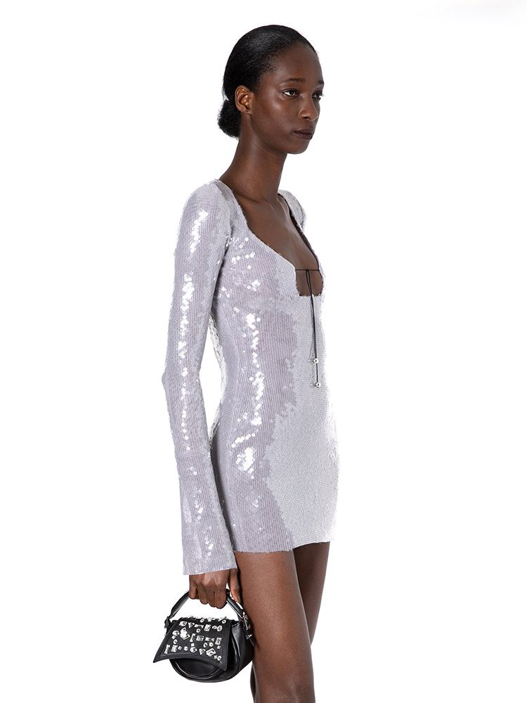 Solaria Mini Ice Lavender Sequin Dress