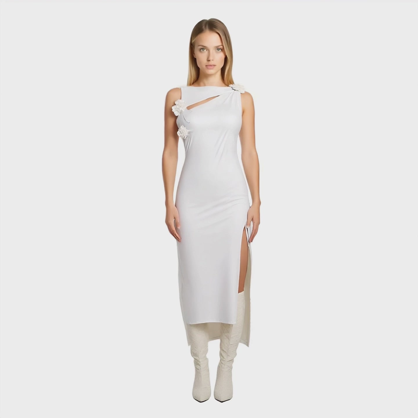 Leather Rose Petal Euphoria Gown